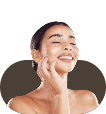 Woman with glowing skin