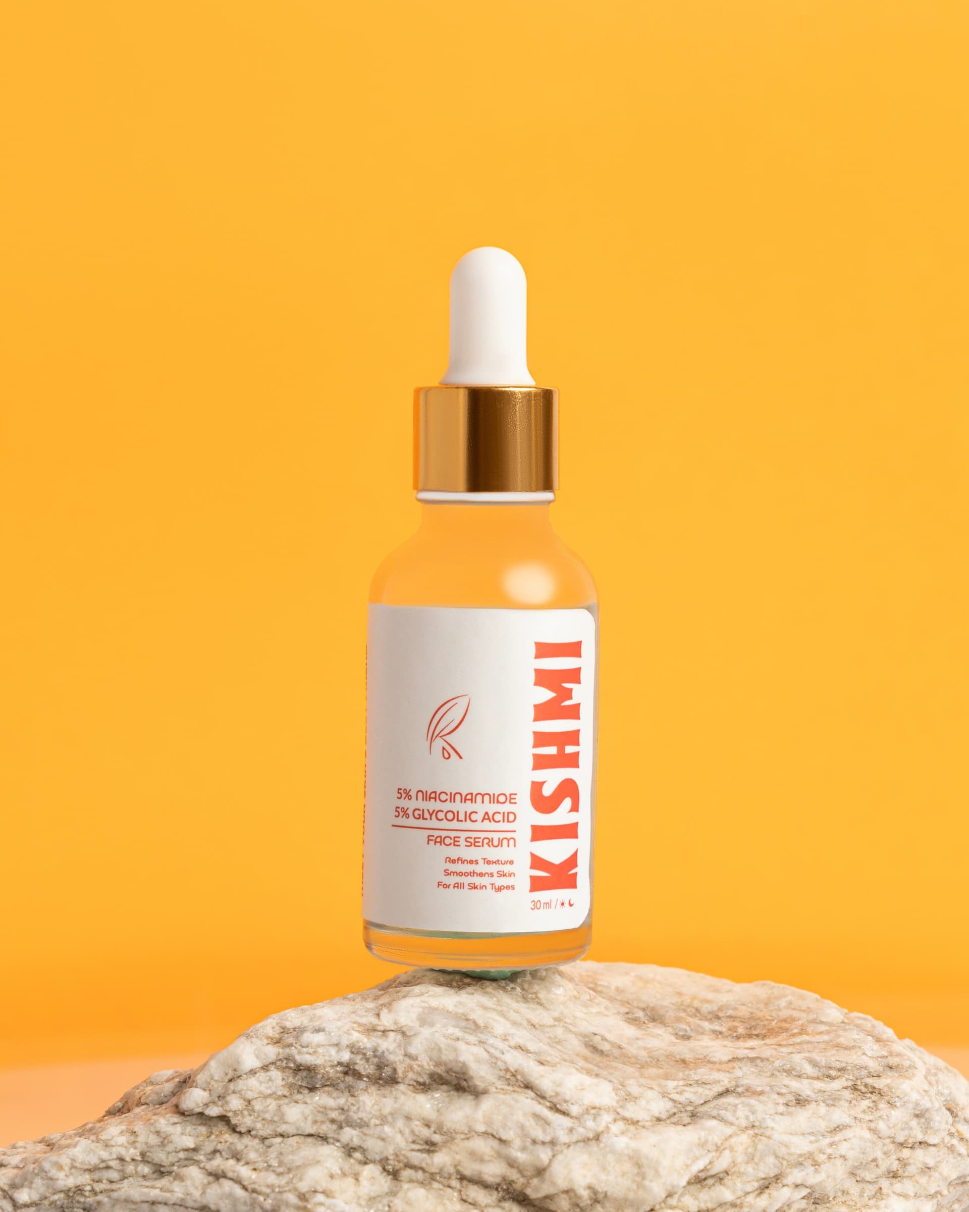 5% Glycolic Acid Serum for Dull Skin & Rough Texture – Glycolic Acid + Niacinamide, 30 ml
